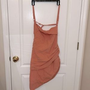 Strapped asymmetrical dress size L